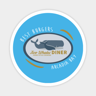 Two Whales Diner Shirt Magnet